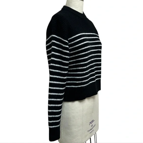 Wilfred Wool Stripped Crew Neck Sweater Size L - Picture 2 of 7